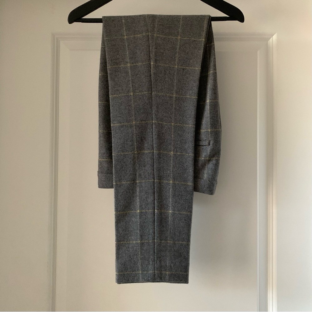 Massimo Dutti Gray Checked Suit - Picture 7 of 16